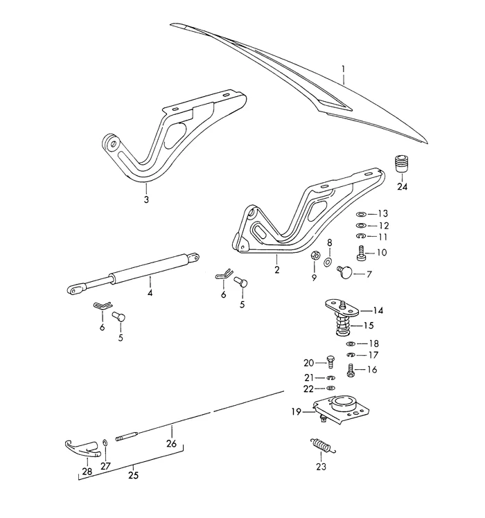 Deck Lid Lock Striker Plate for Porsche 911 912, and 930 (1965-89) - Image 3