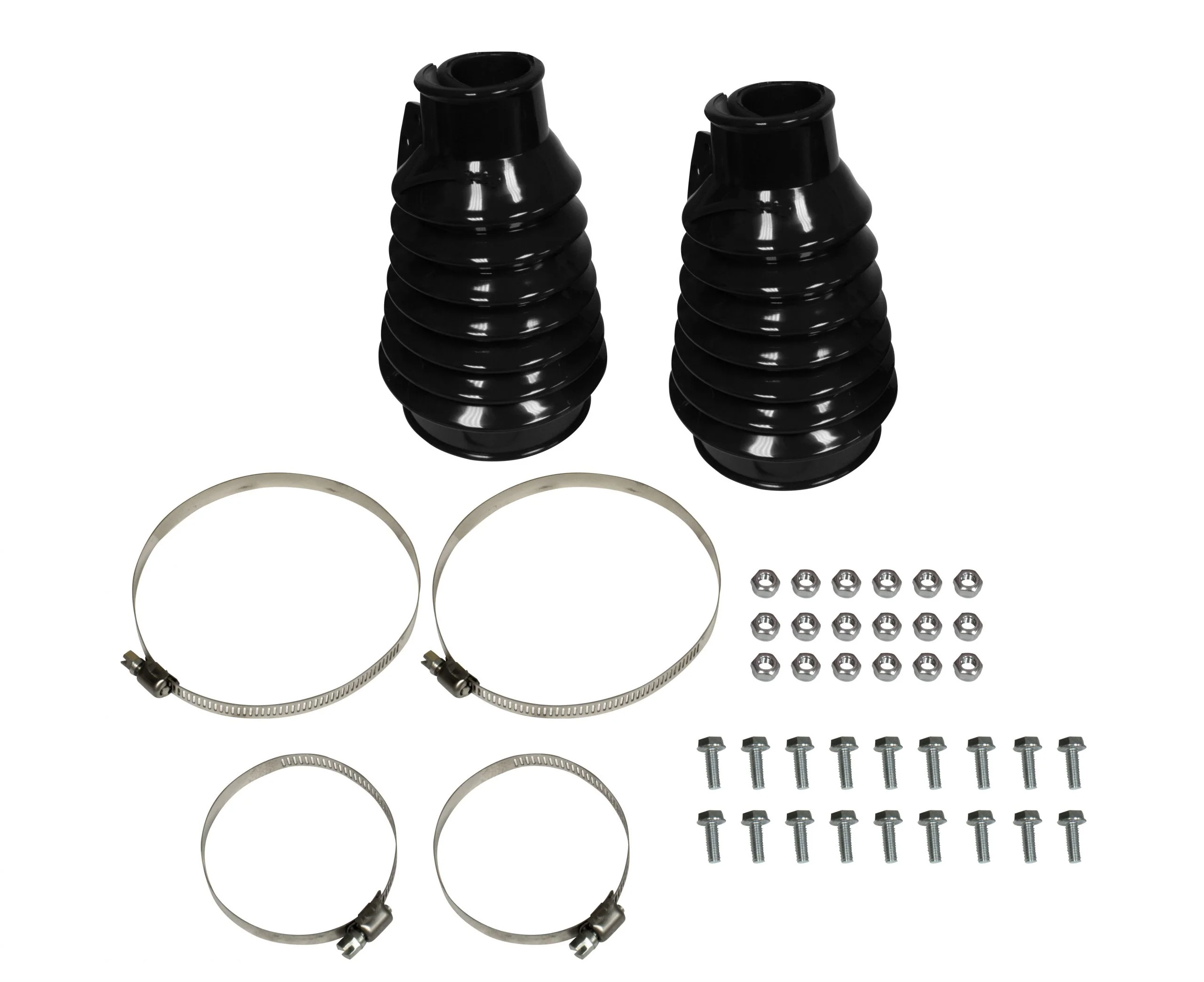 Deluxe Swing Axle Boot. Black - Pair