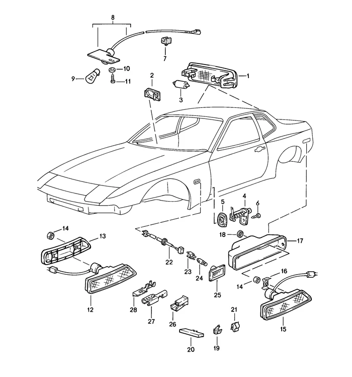 Door Contact Switch Gasket for Porsche 914, 924, 944, 968 - Image 3