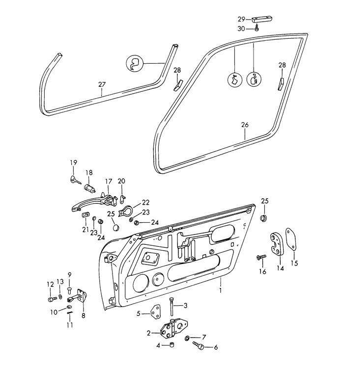 Door Hinge Pin Kit for Porsche 911, 912 (1965-98) - Image 2