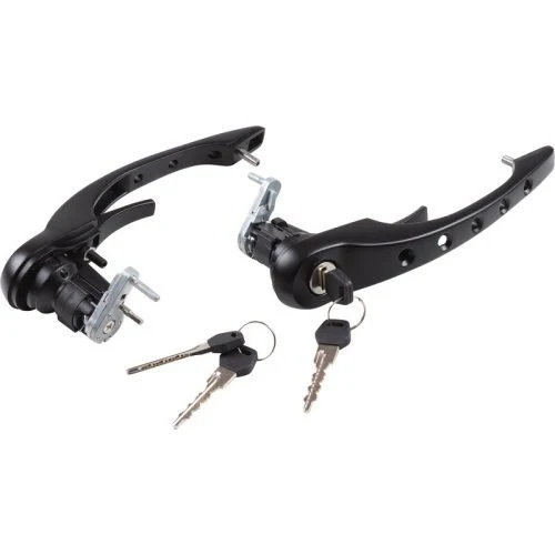 DRILLED BLACK WITH LOCK AND KEYS, L-R OUTER, 2 PER SET, 911-912 - Image 2