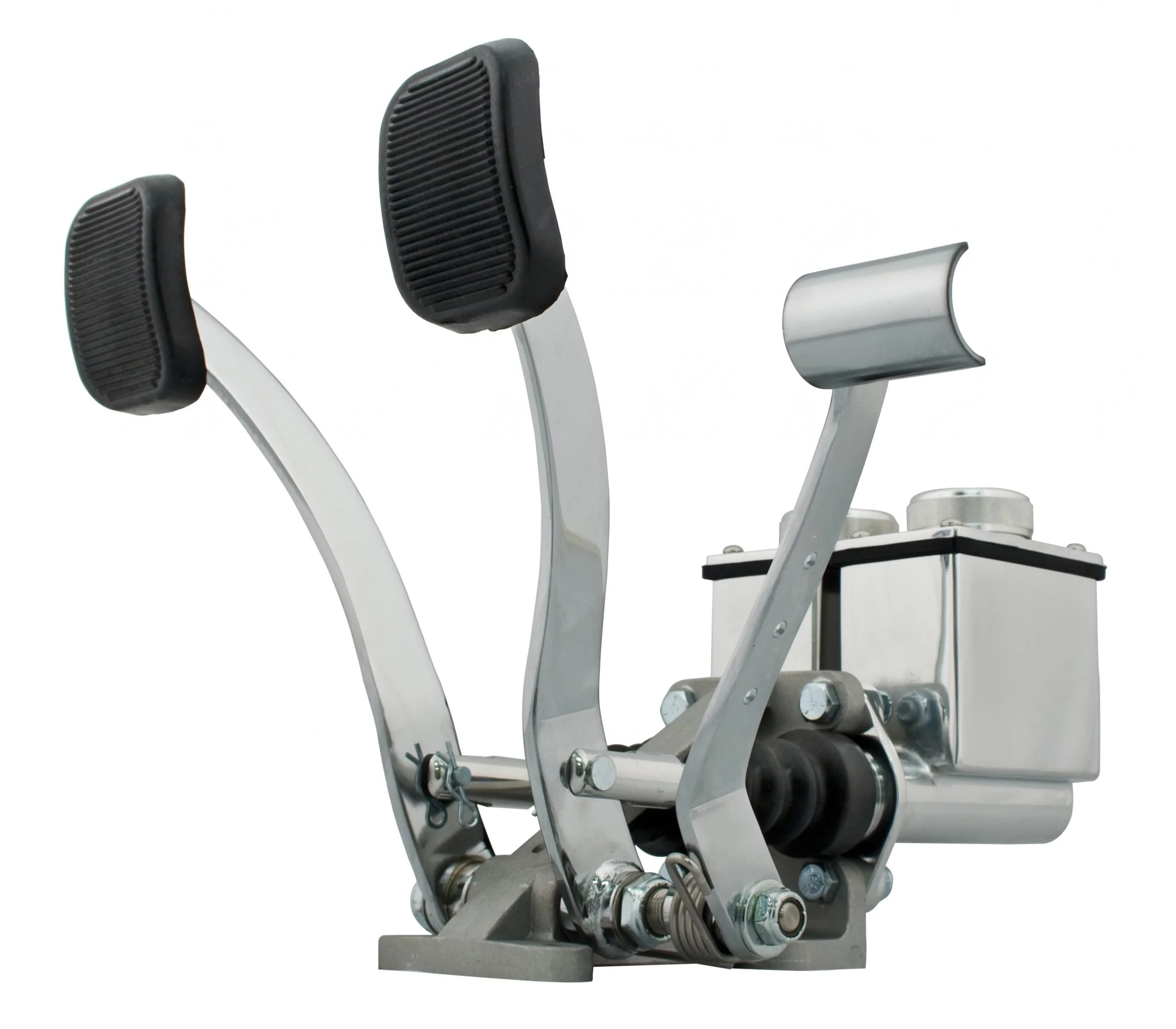 Dual Pedal Assembly with Throttle Pedal, 3/4" Clutch - 7/8" Brake, fitting size is 1/8" NPT.