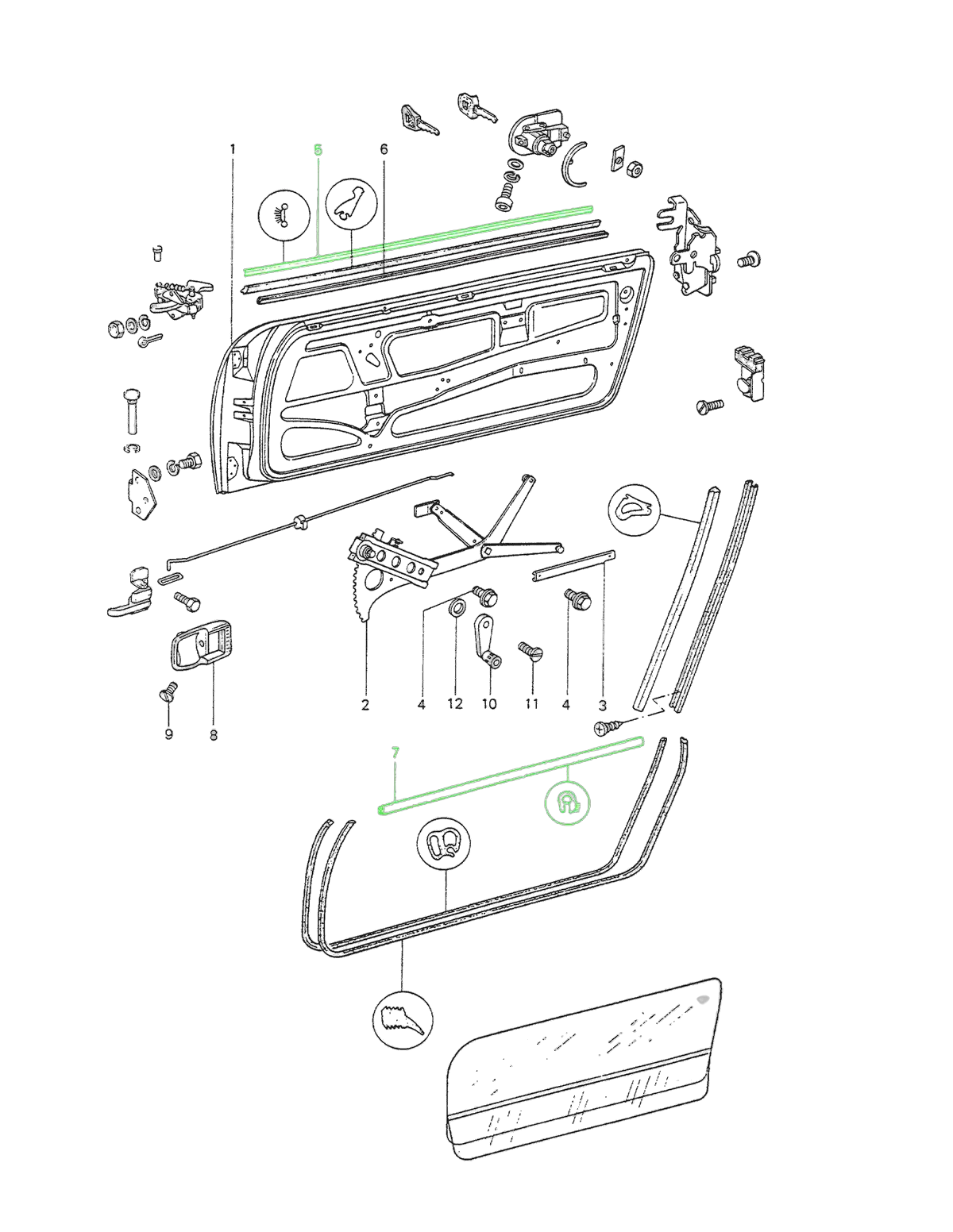 914Rubber Early Door Kit for Porsche 914 (1970-72) - Image 4