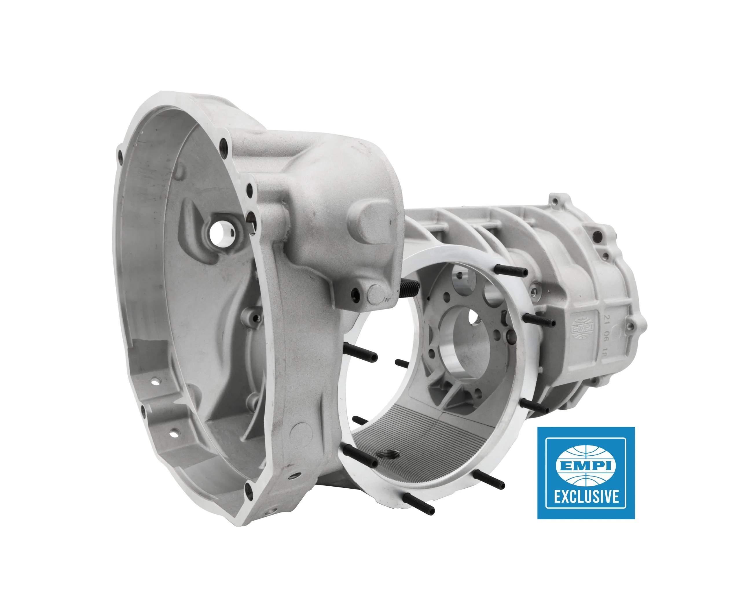 EMPI Aluminum Transaxle Case for VW Type 1 and Type 2 Applications.