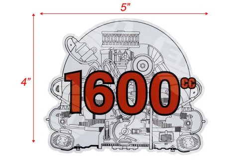EMPI Engine Decal 1600cc - Image 3