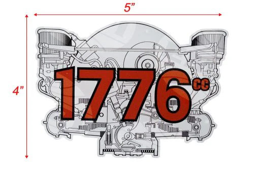 EMPI Engine Decal 1776cc - Image 3