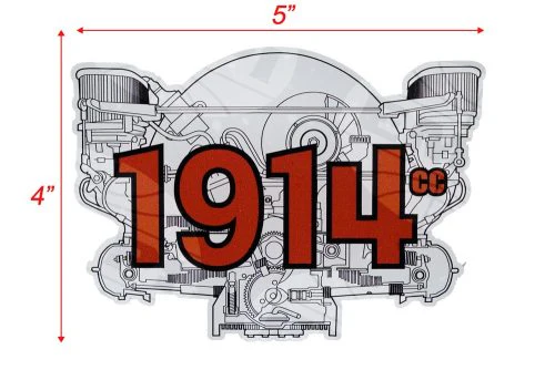 EMPI Engine Decal 1914cc - Image 3