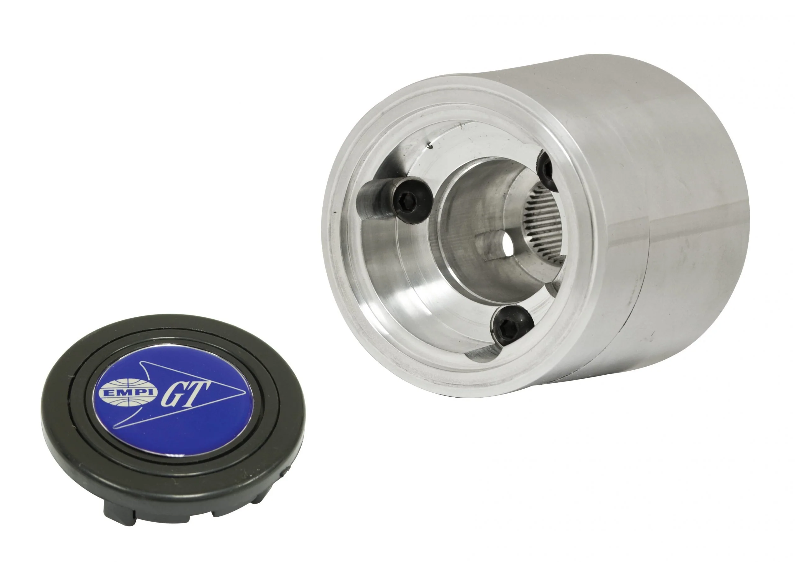 EMPI Polished Billet Aluminum Steering Wheel Boss Kit Only Fits Type 1 & Ghia 60-74 1/2, Type 3 61-71