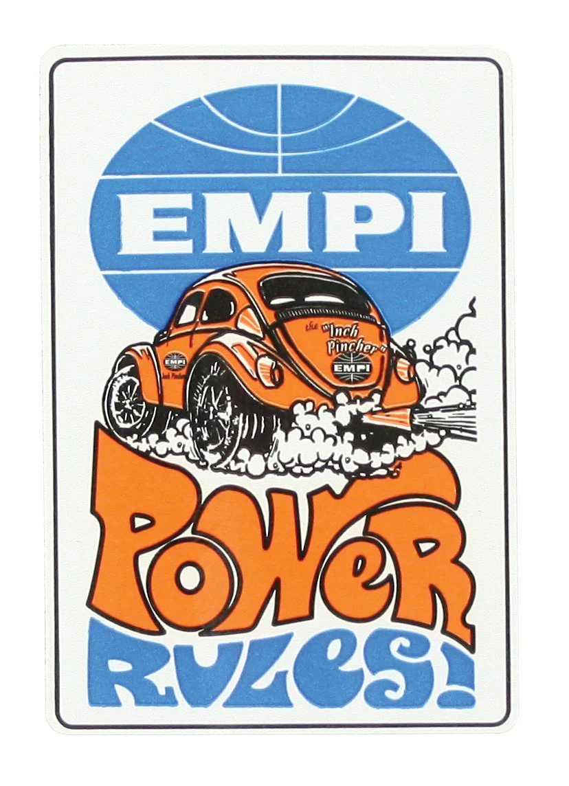 EMPI Power Rules Sticker 4" x 2 3/4", Pack of 100