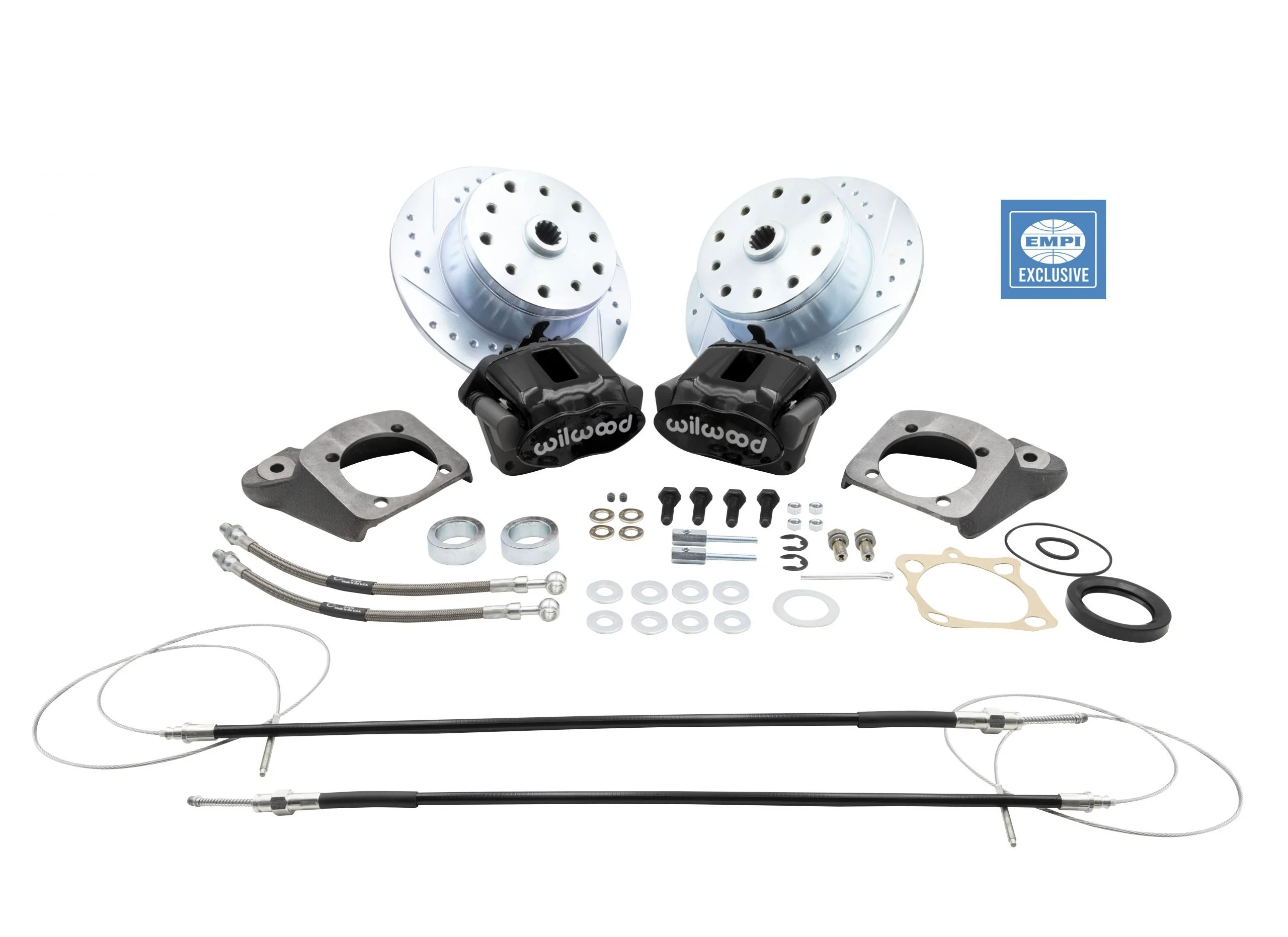 EMPI Rear Brake Kit, 73+, Black