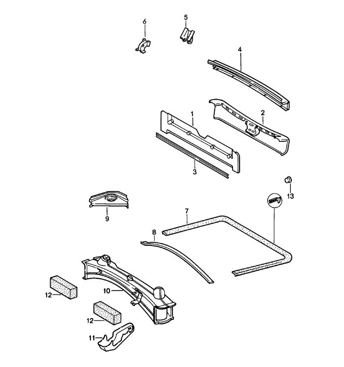 Engine Compartment Seal for Porsche 911 (1974-89) - Image 2