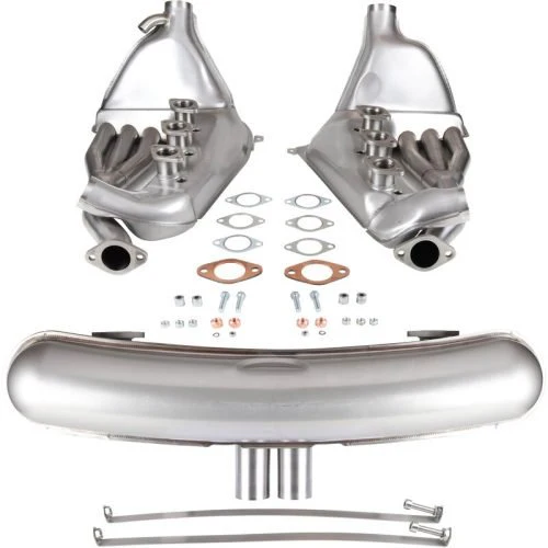 EXHAUST CONVERSION SET, BIG BORE, 2.7/3.0, 41MM OD TUBES, GT3 STYLE MUFFLER - Image 2