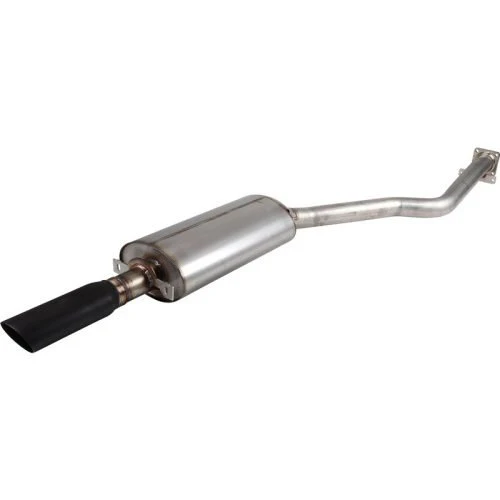 EXHAUST S/S WITH OVAL 93X70 MM TAIL PIPE, BLACK TAIL PIPE, 944 TURBO (162 KW) - Image 2