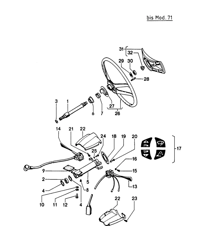 Extended Horn Contact Pin for Porsche 911 (1965-73) and 914 (1970-76) - Image 2