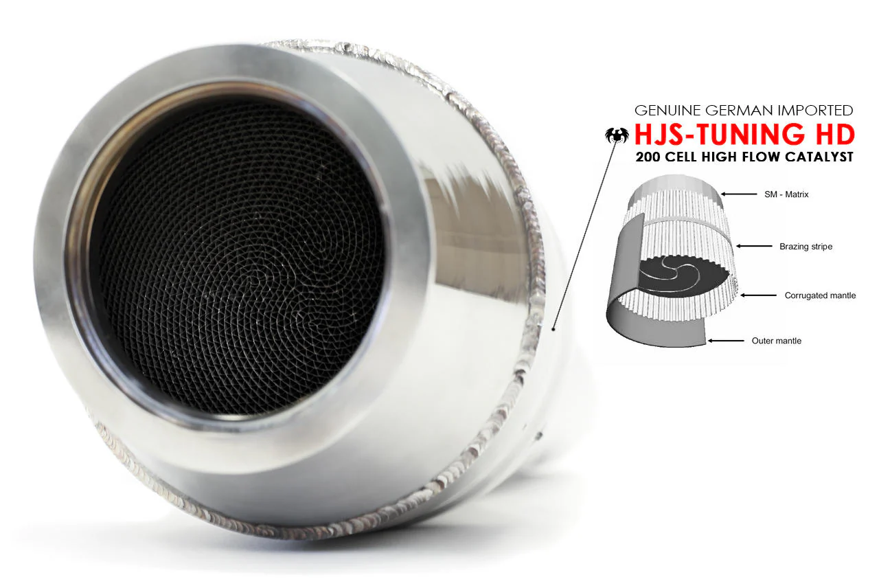 Fabspeed Porsche 718 Boxster/Cayman HJS Sport Catalytic Converter (2017+) - Image 4