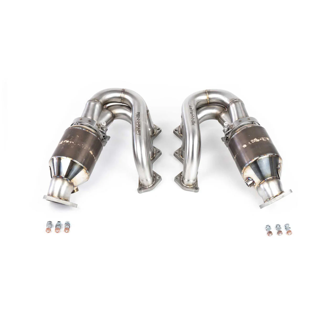 Fabspeed Porsche 718 GT4 / GTS / Spyder RENNKRAFT® Modular Street and Racing Headers with HJS Catalytic Converters (2020+)