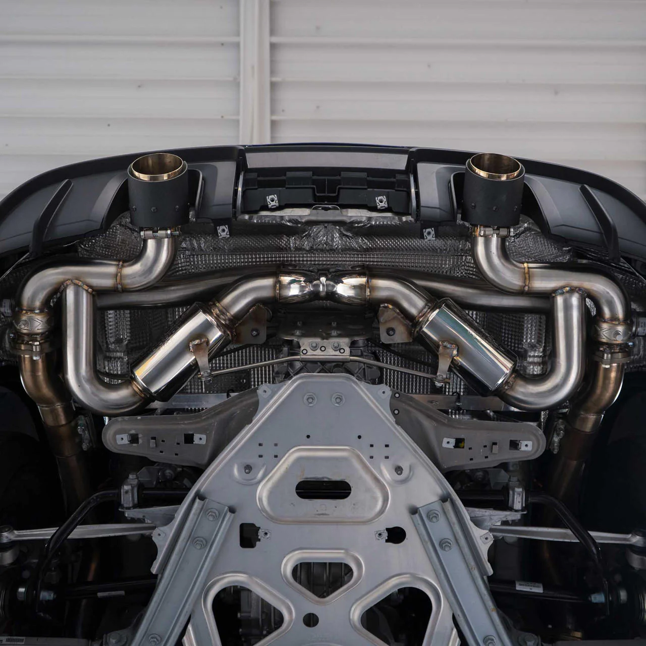 Fabspeed Porsche 718 GT4 / GTS / Spyder Valvetronic X-Pipe Exhaust System (2020+) - Image 8
