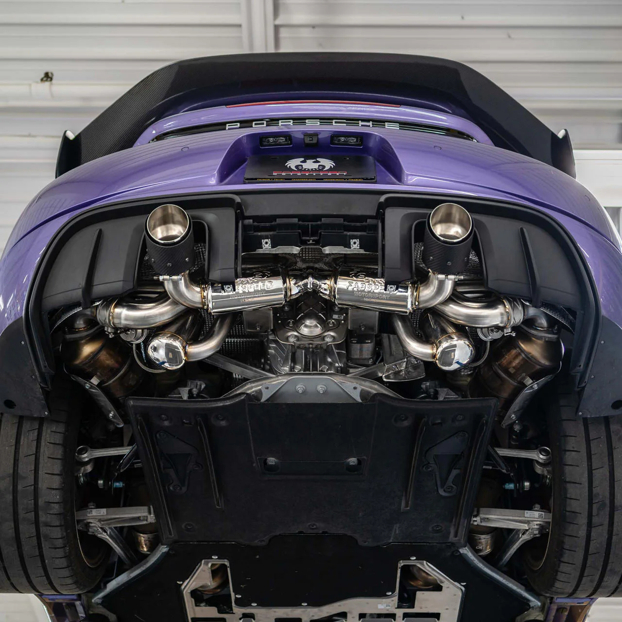 Fabspeed Porsche 718 GT4 RS Valvetronic X-Pipe Cat-Back Exhaust System (2022+) - Image 4