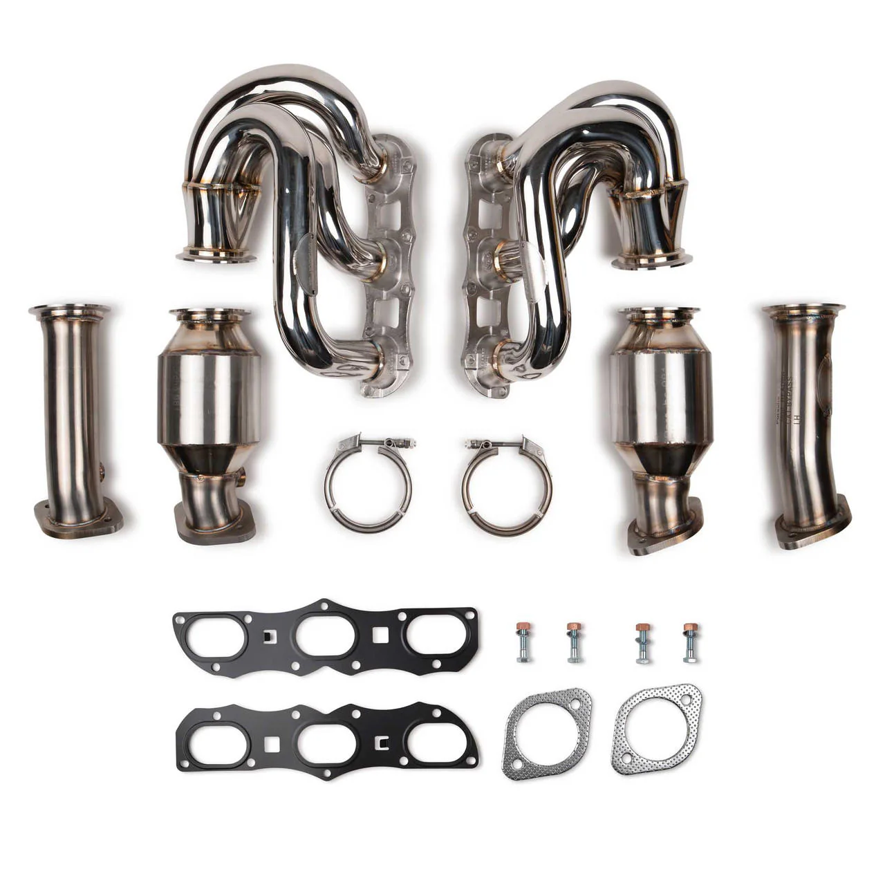 Fabspeed Porsche 981 Boxster / Cayman RENNKRAFT® US PATENTED Modular Headers with HJS Catalytic Converters (2013-2016) - Image 2