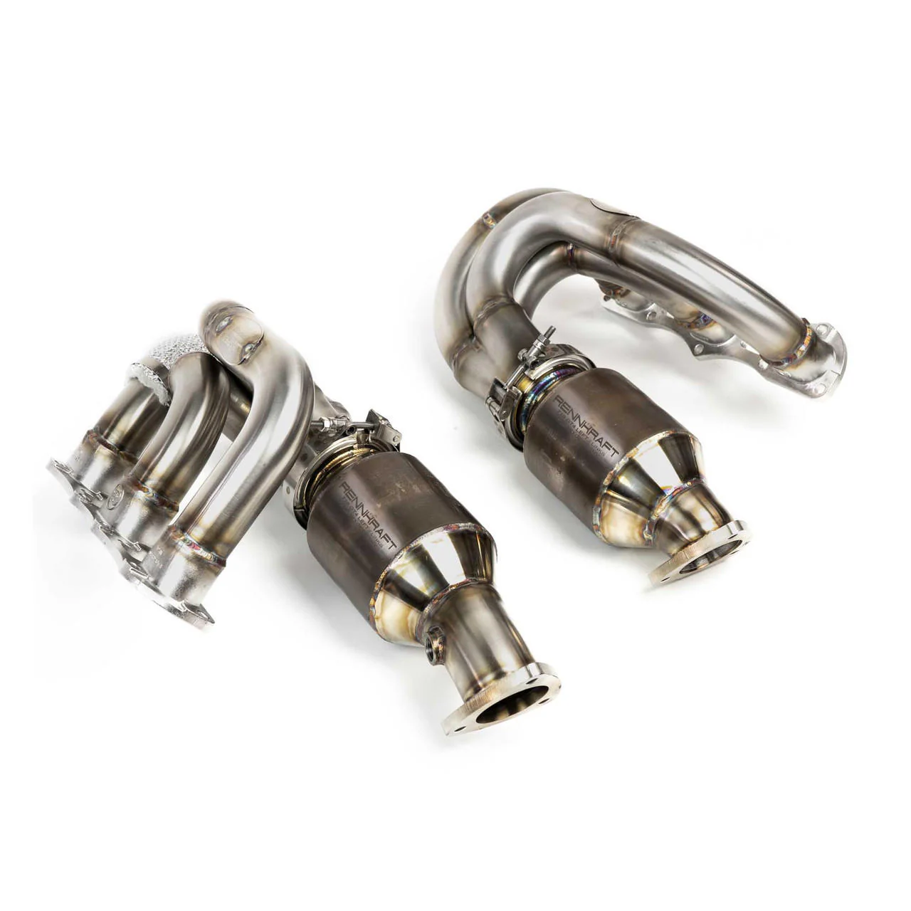 Fabspeed Porsche 981 Cayman GT4 / Boxster Spyder RENNKRAFT® Modular Headers with HJS Catalytic Converters (2015-2016) - Image 2