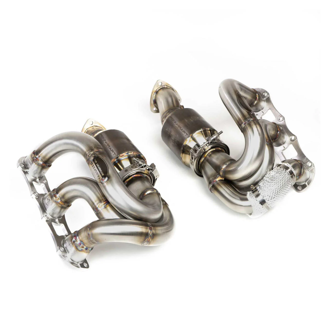 Fabspeed Porsche 981 Cayman GT4 / Boxster Spyder RENNKRAFT® Modular Headers with HJS Catalytic Converters (2015-2016) - Image 3