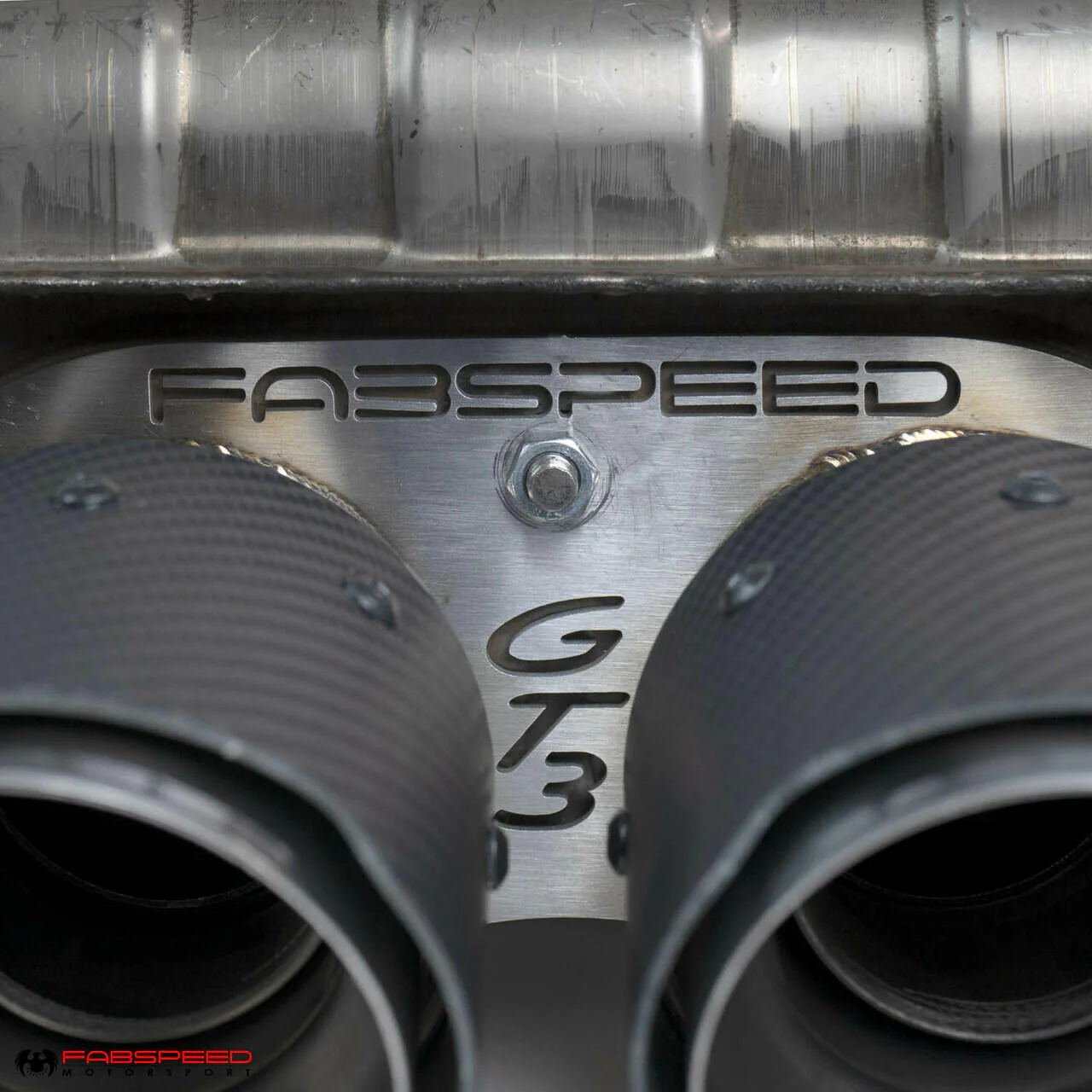Fabspeed Porsche 981 Cayman GT4 / Spyder Valvetronic GT3 Muffler Conversion Kit - Image 6
