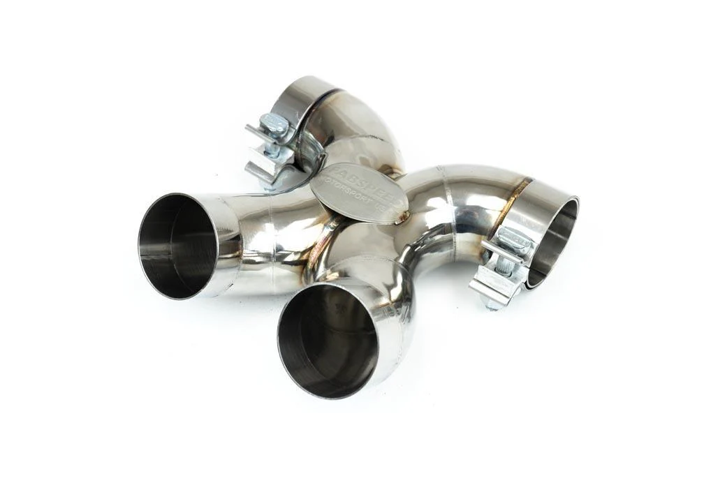 Fabspeed Porsche 987.2 Boxster / Cayman, Cayman R, Spyder Maxflo True X-Pipe with Dual Tips (2009-2012) - Image 3