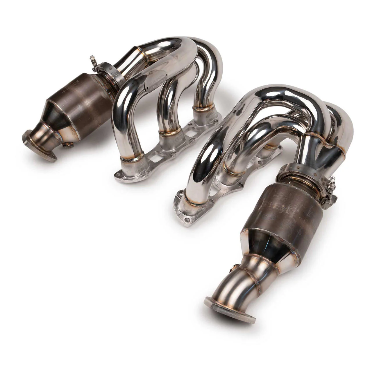 Fabspeed Porsche 987.2 Boxster / Cayman RENNKRAFT® Modular Headers with HJS Catalytic Converters (2009-2012) - Image 3