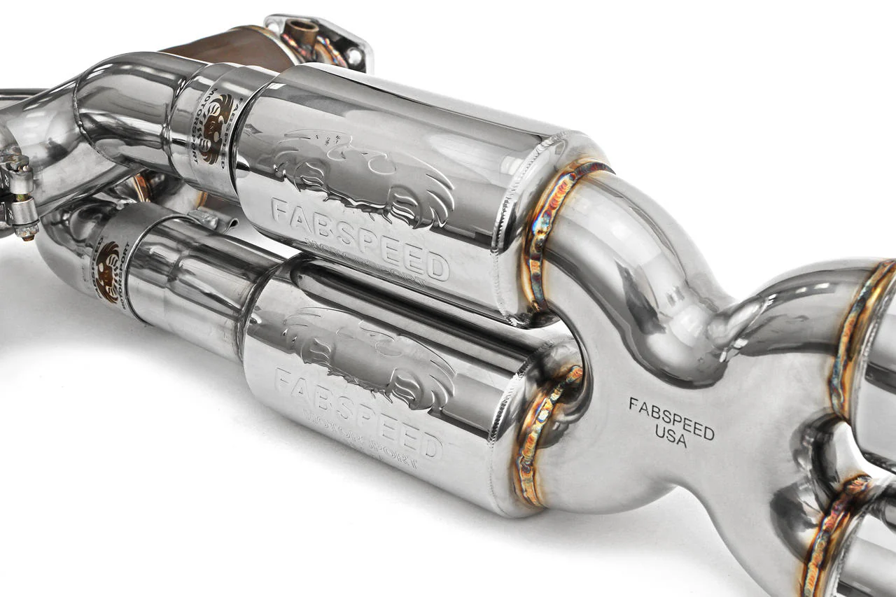 Fabspeed Porsche 991.2 Twin Turbo / Turbo S Valvetronic Supersport X-Pipe Exhaust System (2017-2020) - Image 7
