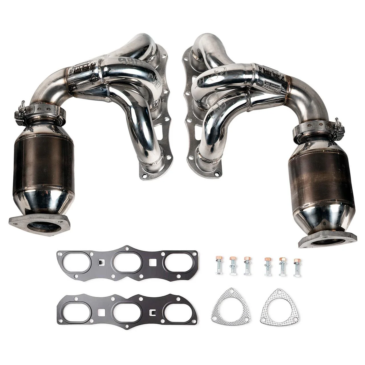 Fabspeed Porsche 991 Carrera RENNKRAFT® Modular Headers with HJS Catalytic Converters (2012-2016) - Image 2
