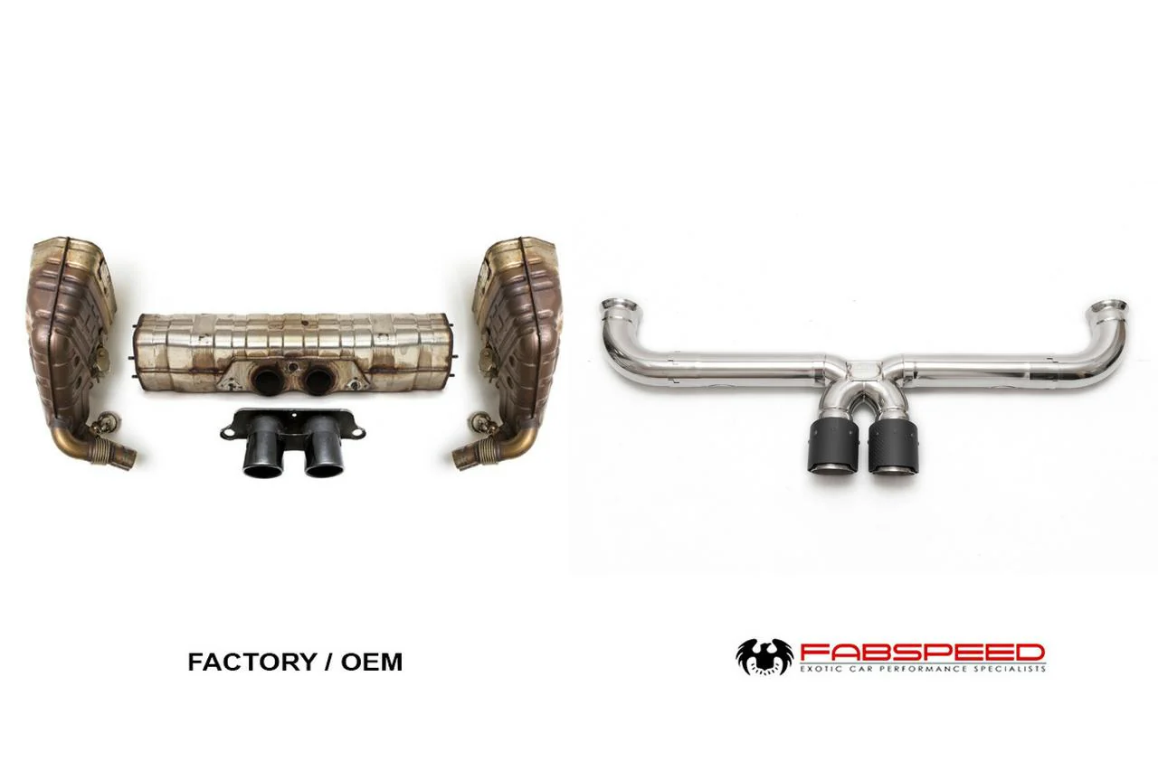 Fabspeed Porsche 991 GT3 / GT3 RS Catback Competition Race X-Pipe (2014-2016) - Image 2