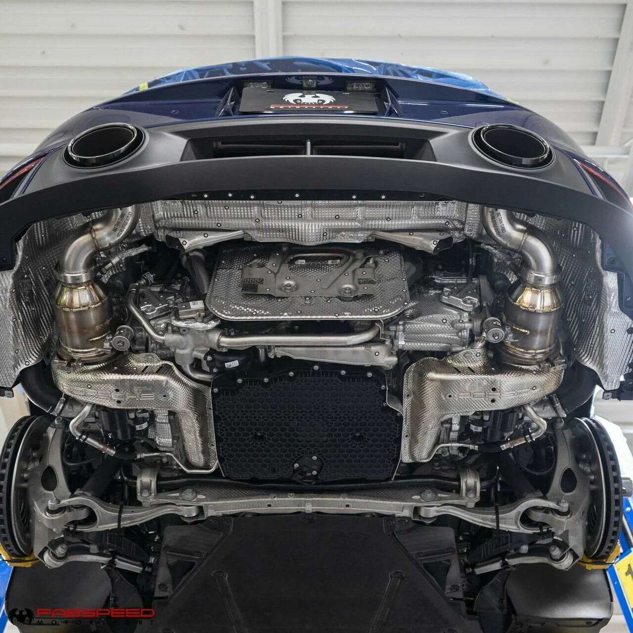 Fabspeed Porsche 992 Carrera Sport Catalytic Converters with GT2RS Style Outlets (2021+) - Image 8