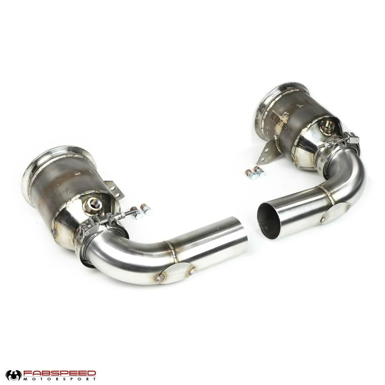 Fabspeed Porsche 992 Twin Turbo / Twin Turbo S Sport Catalytic Converters with GT2RS Style Outlets (2021+) - Image 5