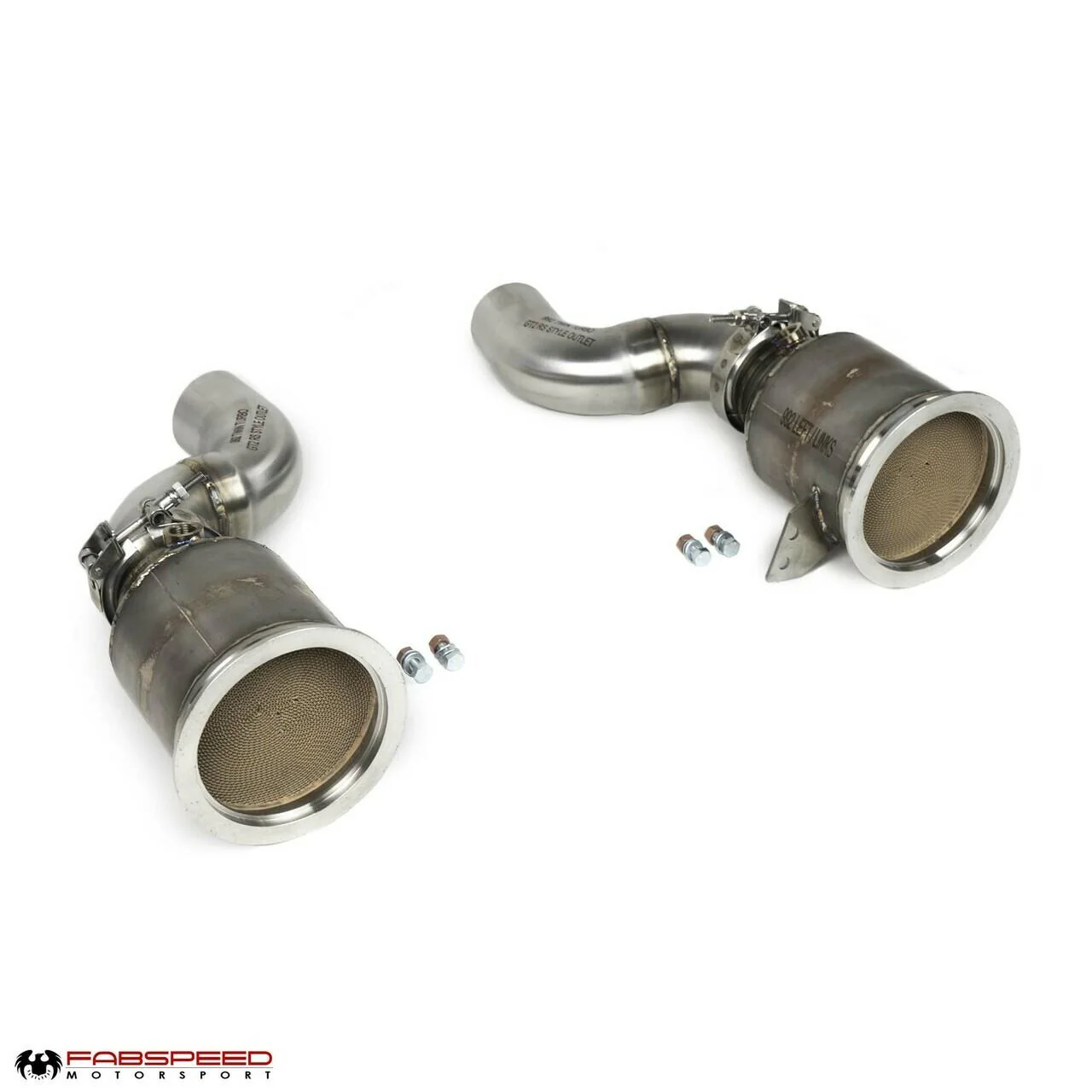 Fabspeed Porsche 992 Twin Turbo / Twin Turbo S Sport Catalytic Converters with GT2RS Style Outlets (2021+) - Image 6