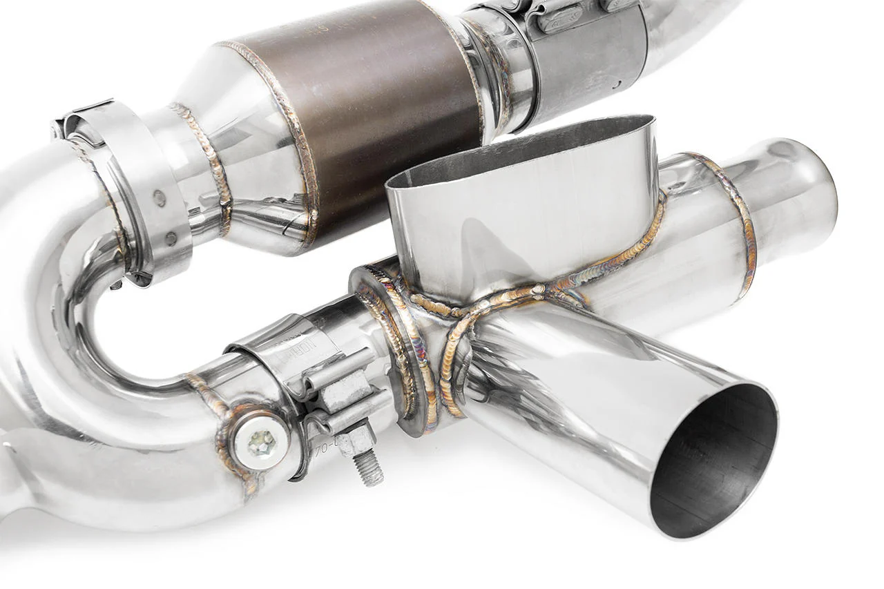 Fabspeed Porsche 993 Turbo Modular Sport Catalytic Converter X-Pipe (1995-1998) - Image 2