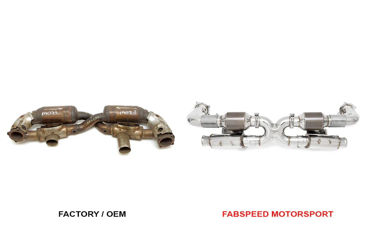 Fabspeed Porsche 993 Turbo Modular Sport Catalytic Converter X-Pipe (1995-1998) - Image 3