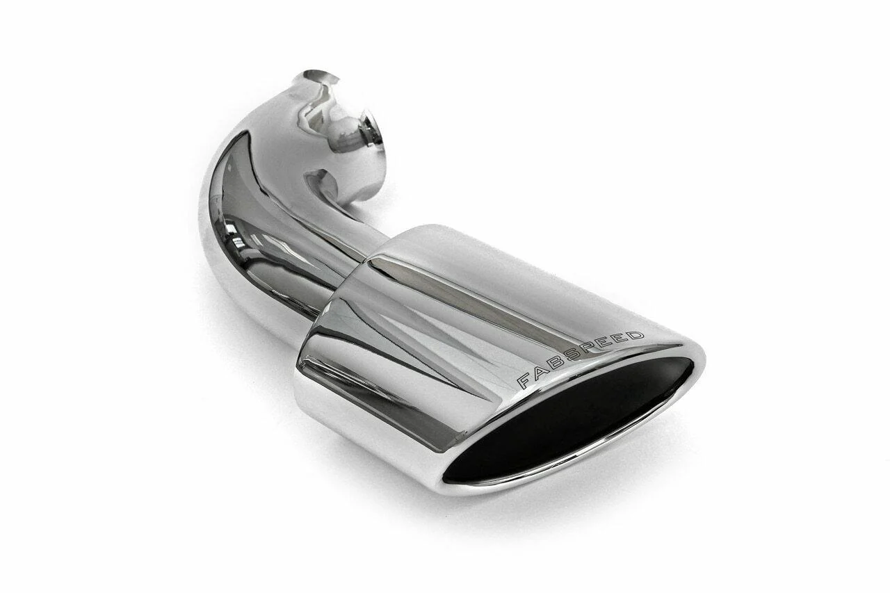 Fabspeed Porsche 993 Twin Turbo Muffler Bypass Pipes with tips (1995-1998) - Image 2