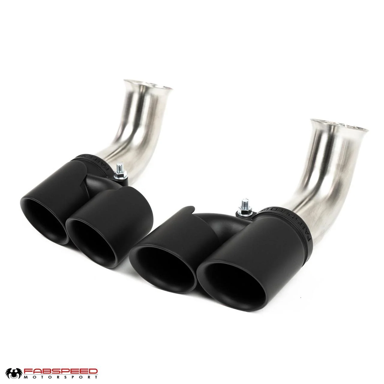 Fabspeed Porsche 996 Deluxe Quad-Style Tips - Long (2002-2004) - Image 2