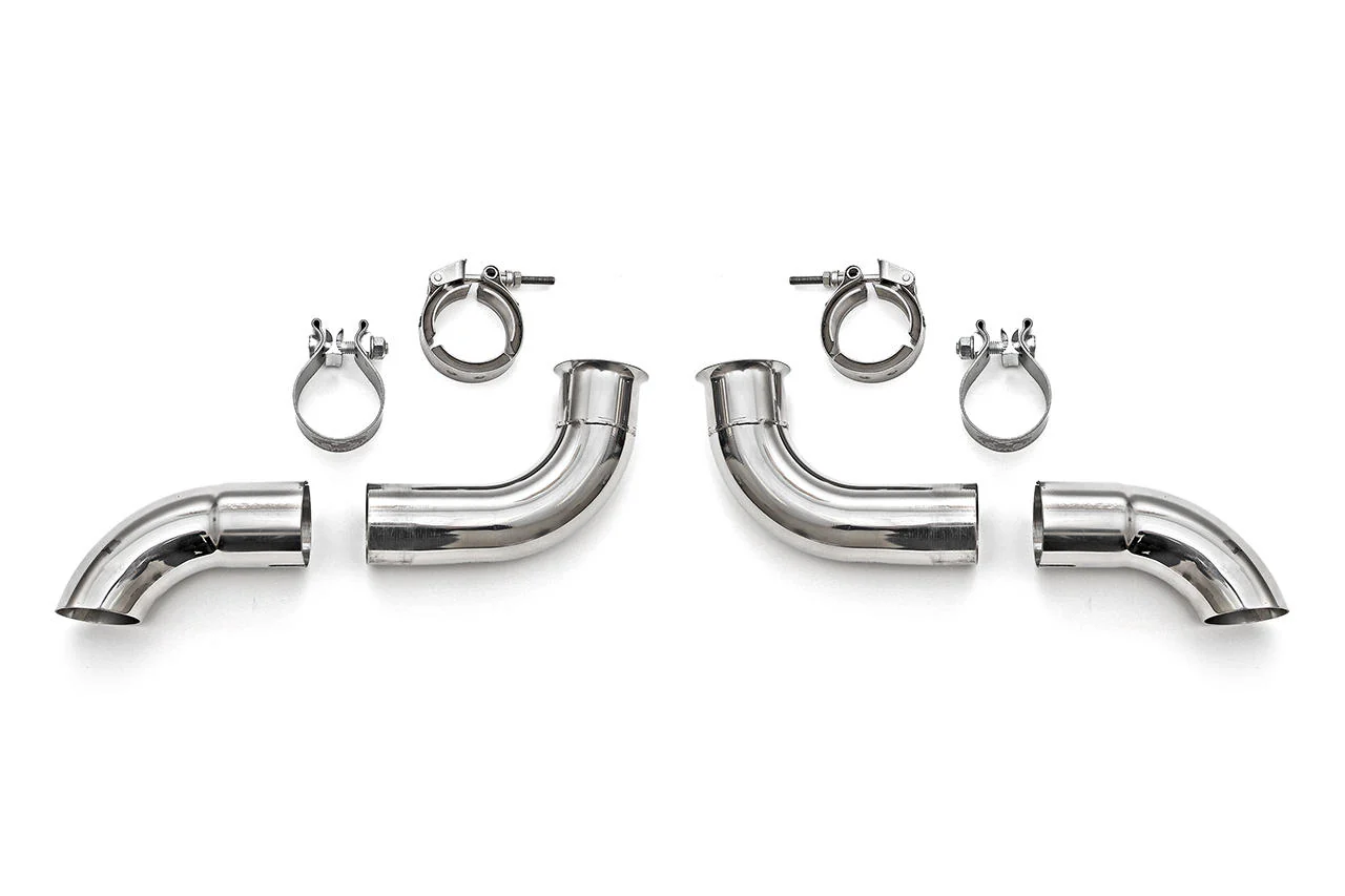 Fabspeed Porsche 996 GT3 Competition Muffler Outlets w/ Adjustable Turndowns - Image 2