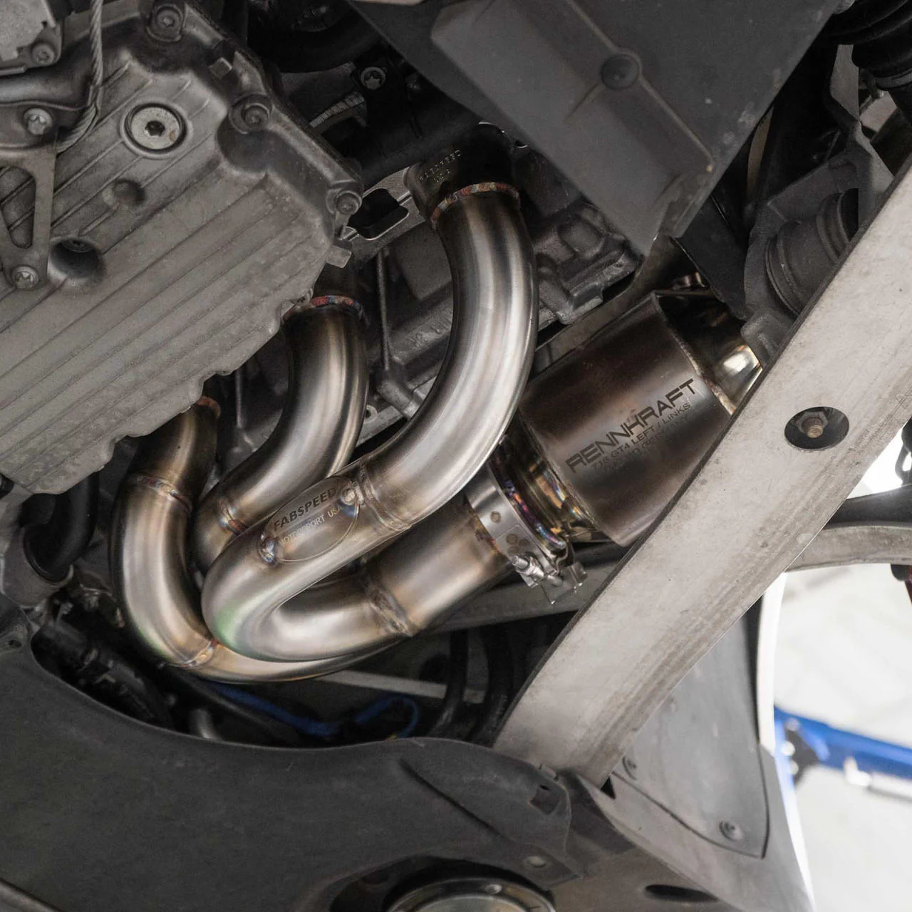 Fabspeed Porsche 997.2 Carrera RENNKRAFT® Modular Headers with HJS Catalytic Converters (2009-2011) - Image 9