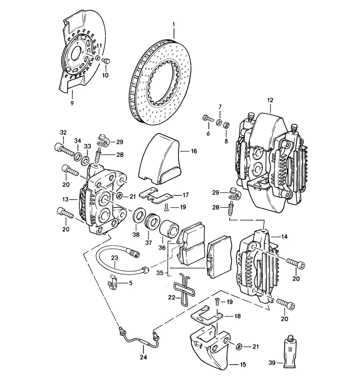 Front Brake Caliper Piston Sealing Ring for Porsche 930 - Image 2