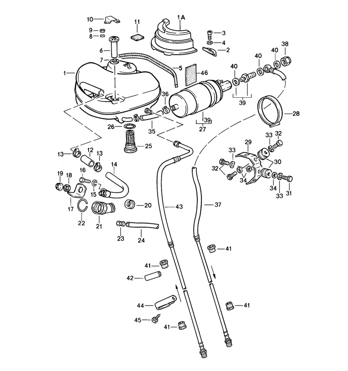 Fuel Pump for Porsche 911 (1980-89) (1990-94 Turbo), 924 (1981-82), and 928 (1978-79) - Image 2
