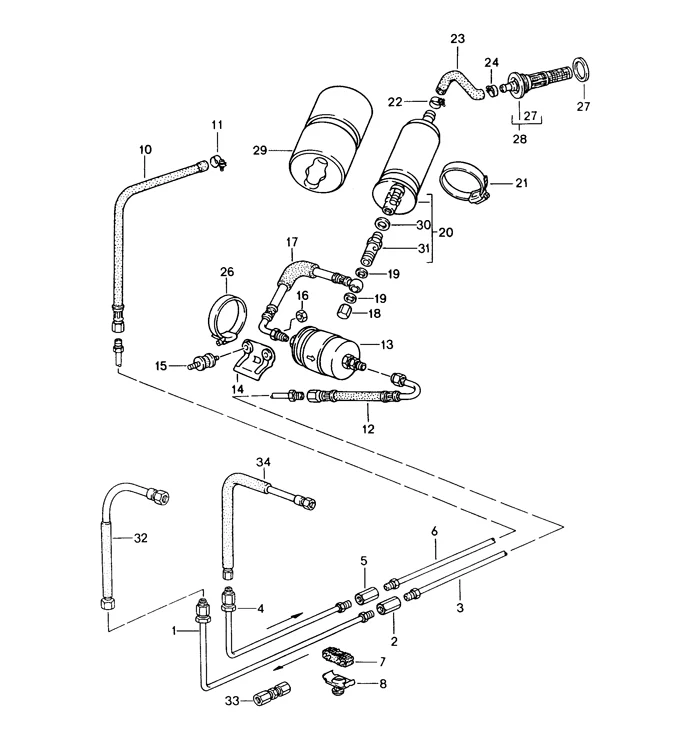 Fuel Pump for Porsche 944 (1987-91) and Porsche 968 (1992-95) - Image 2