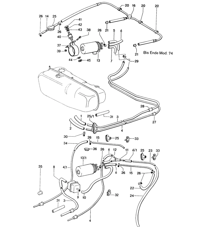 Fuel Pump Mount for Porsche 911, 912, (1965-73) and 914 (1970-76) - Image 2