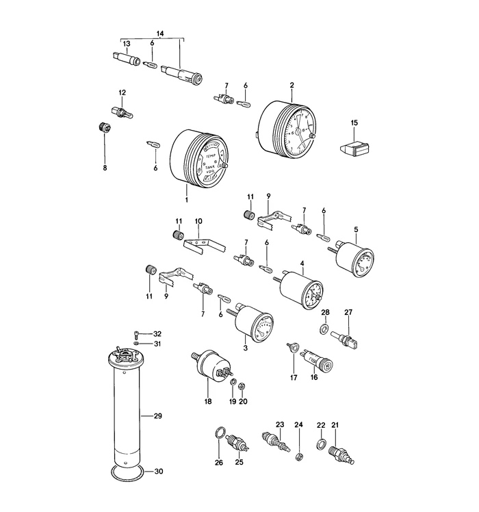 Fuel Tank Sending Unit for Porsche 924 (1979-82, 87-88) and 944 (1983-84) - Image 2