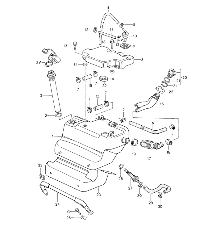 Fuel Tank Sending Unit Gasket for Porsche 911 1989-98 - Image 2