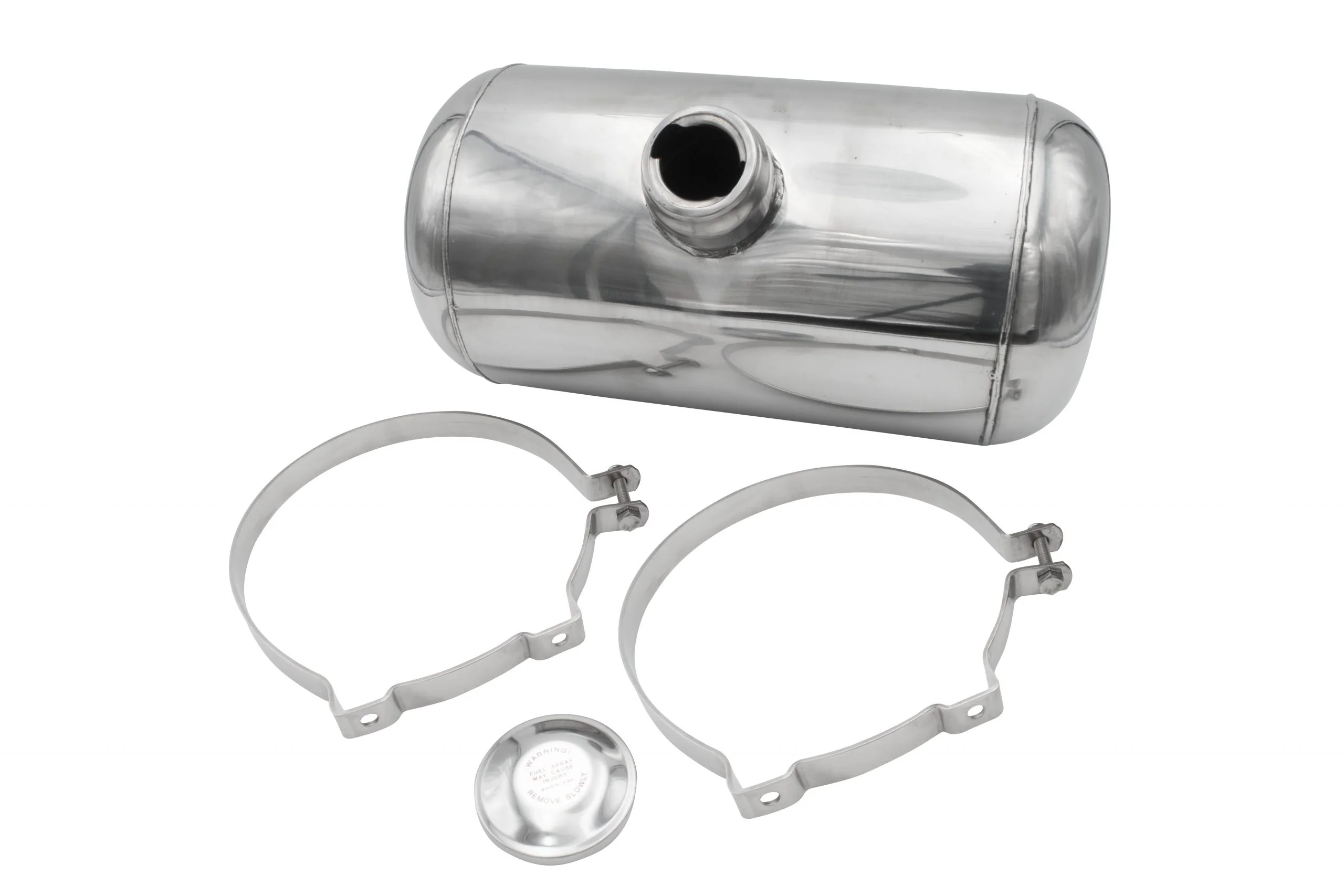 Gas Tank, 8" X 16", Center Fill, 3.1 Gallon, S/S Cap