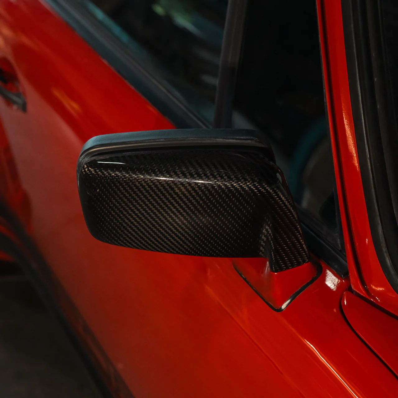 GBody Carbon Fiber Flag Mirrors - Image 5