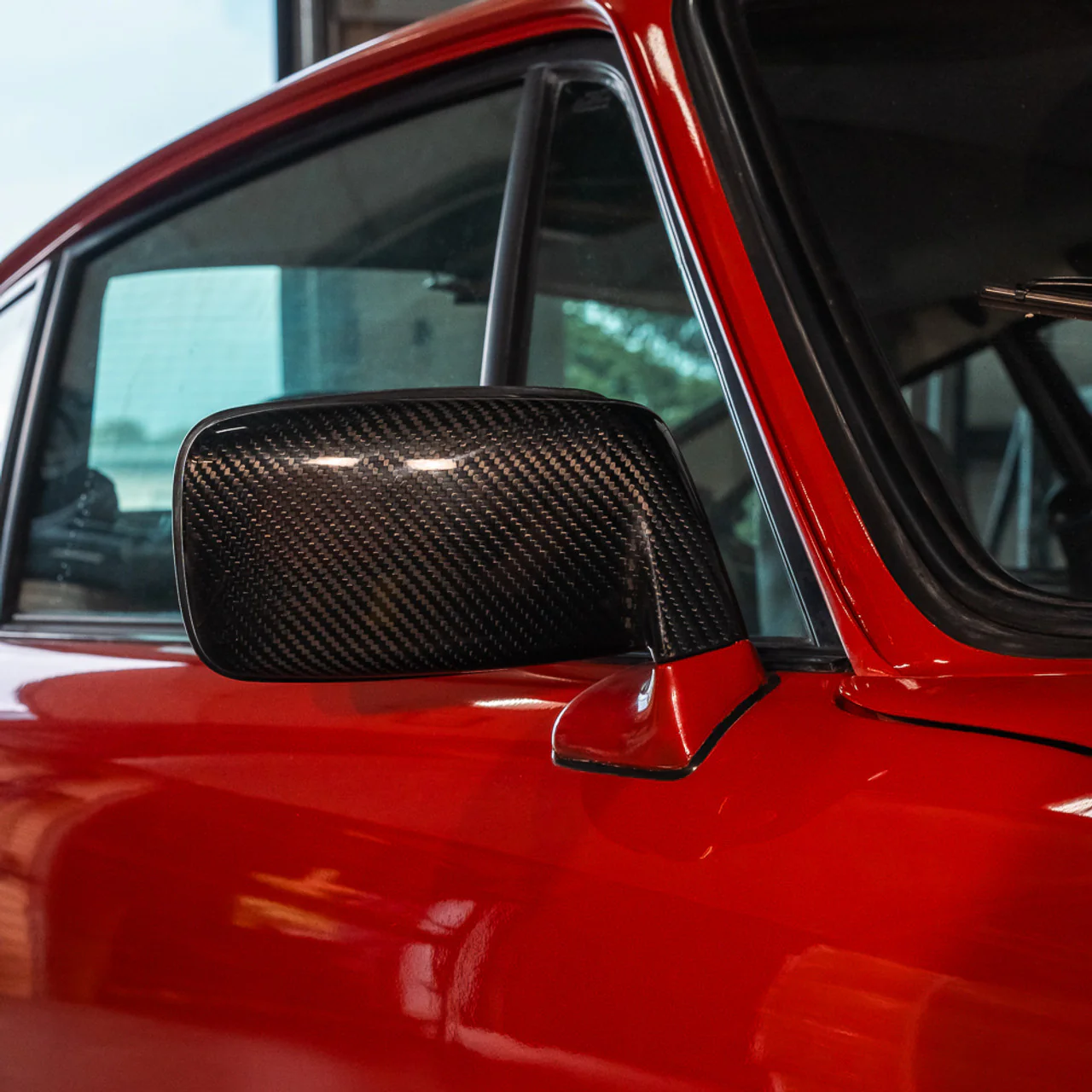 GBody Carbon Fiber Flag Mirrors - Image 6