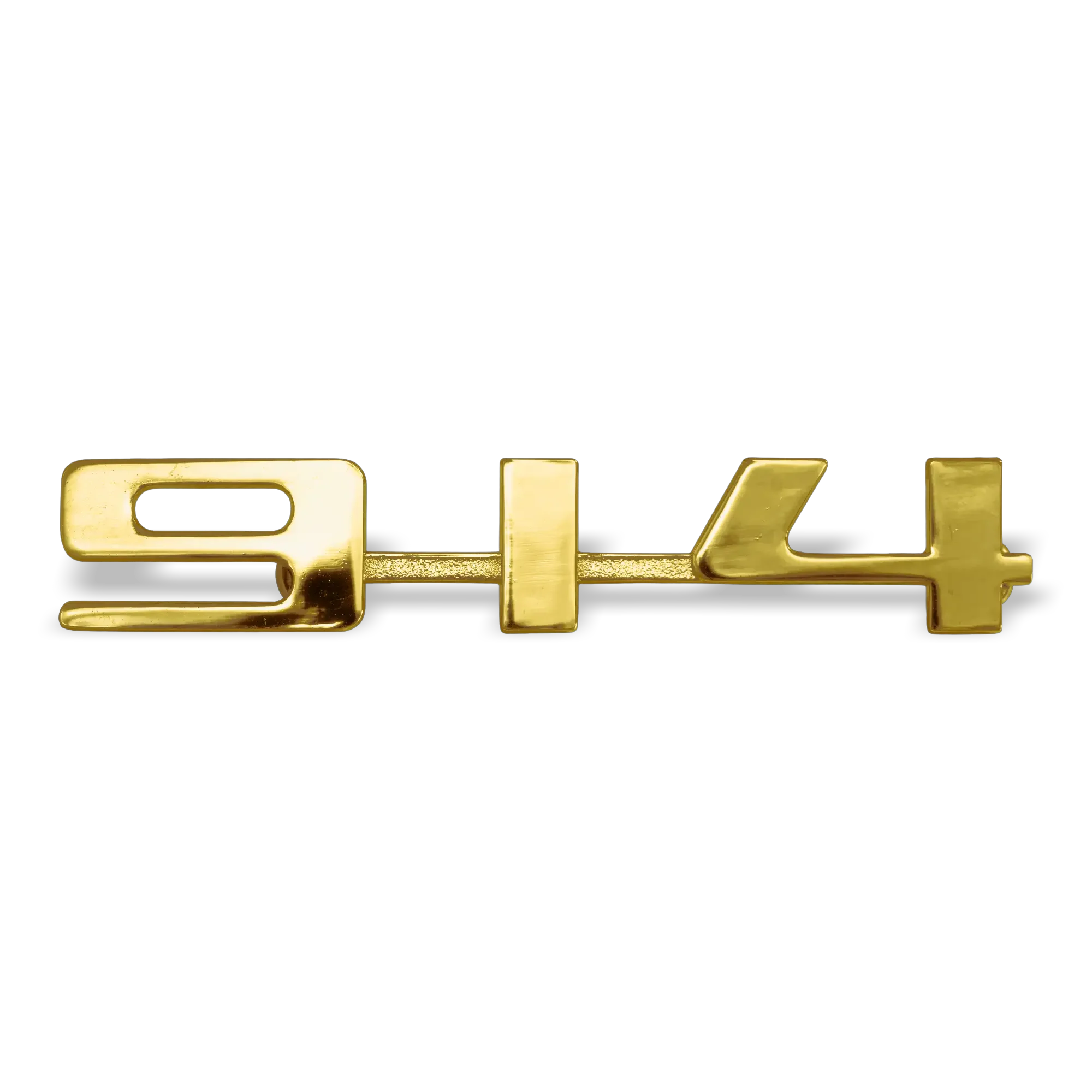 914Rubber Gold Metal 914 Emblem with Hardware for Porsche 914 (1970-76)